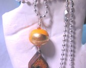 Sun House Lampwork Necklace