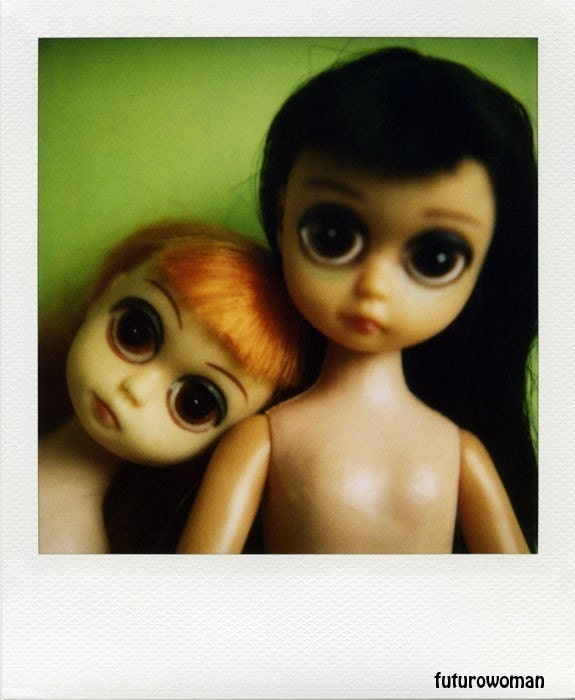 Polaroid Print 5x7 - Susie Sad Eyes Dolls - Fine Art Photography