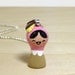 Pink Confetti Cake Plini Doll Necklace
