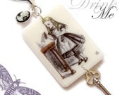Alice in Wonderland PENDANT .. DRINK ME .. Gothic Lolita Edition
