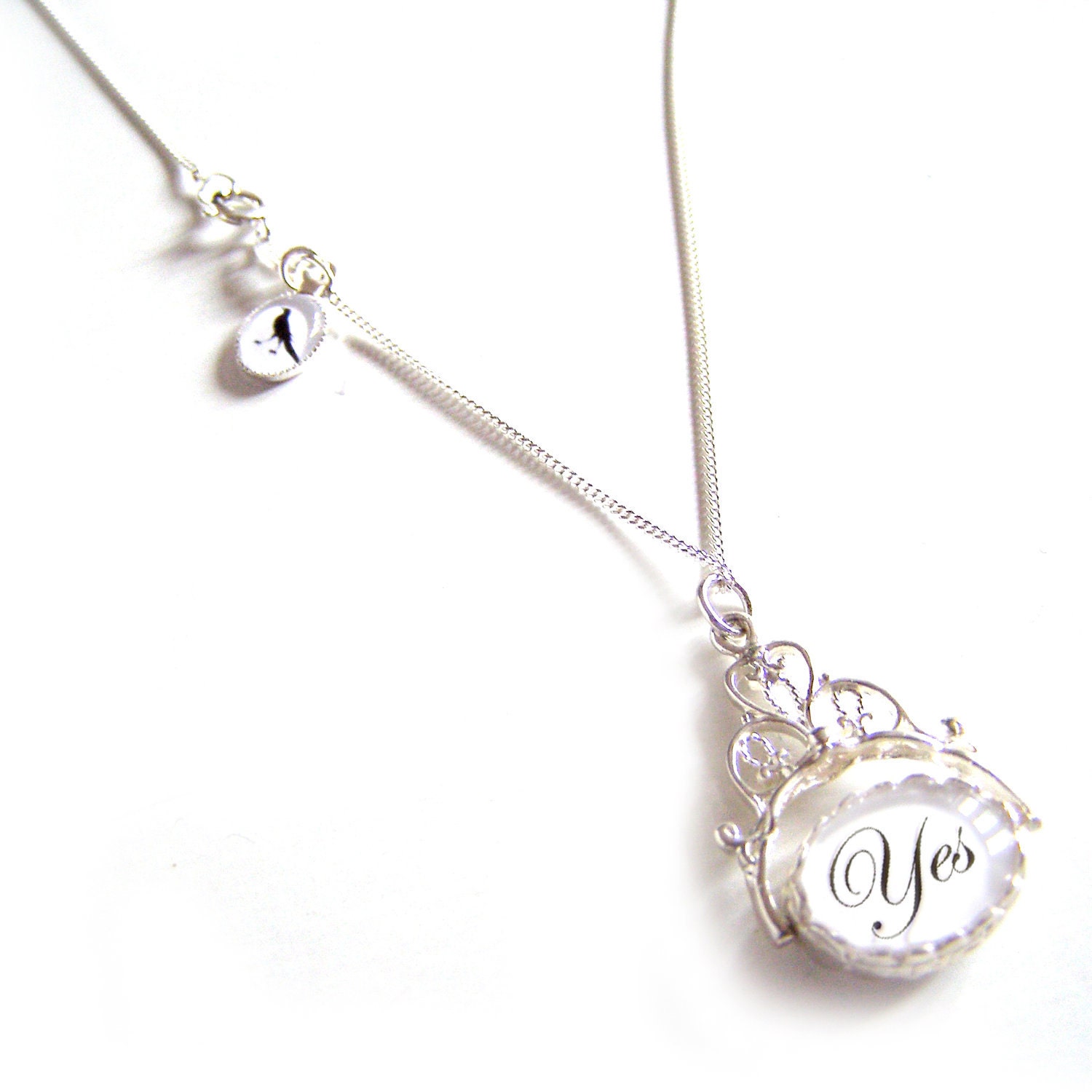 The Decision Maker Mark 4 heirloom NECKLACE in solid sterling silver .. fortune telling necklace