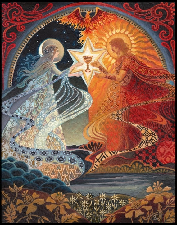 Alchemical Wedding - The Sacred Marriage 8x10 Print