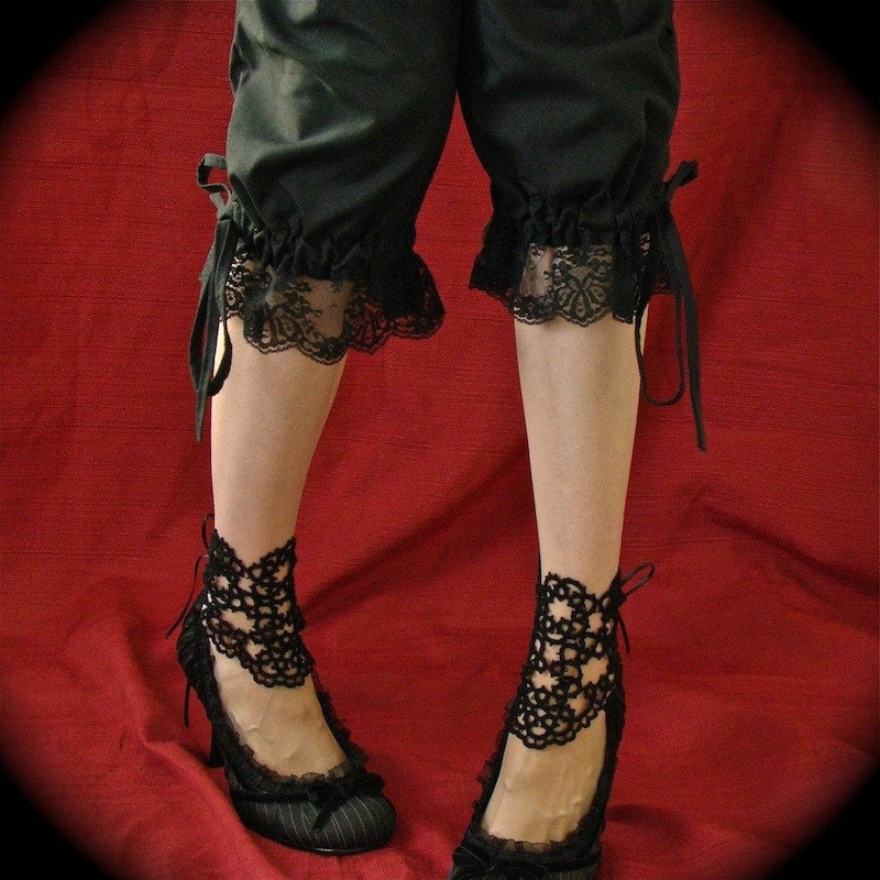 Vanity Ankle Corsets - Tatted Lace Accessories