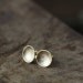 14k gold sparkle cup studs, stardust texture stud earrings, eco friendly