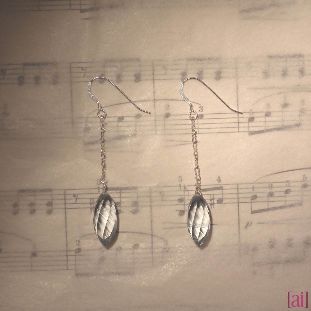 Fiamma - Blue topaz earrings