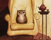 Fine Art Print - Herbert Enjoys Comfy Chairs