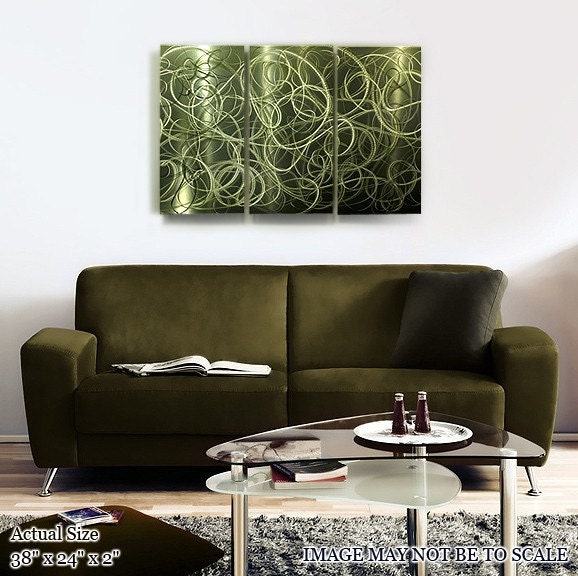 New Green Metal Modern Wall Painting Artwork Breathless / by Jon Allen