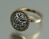 OLGA 14K gold and silver ring
