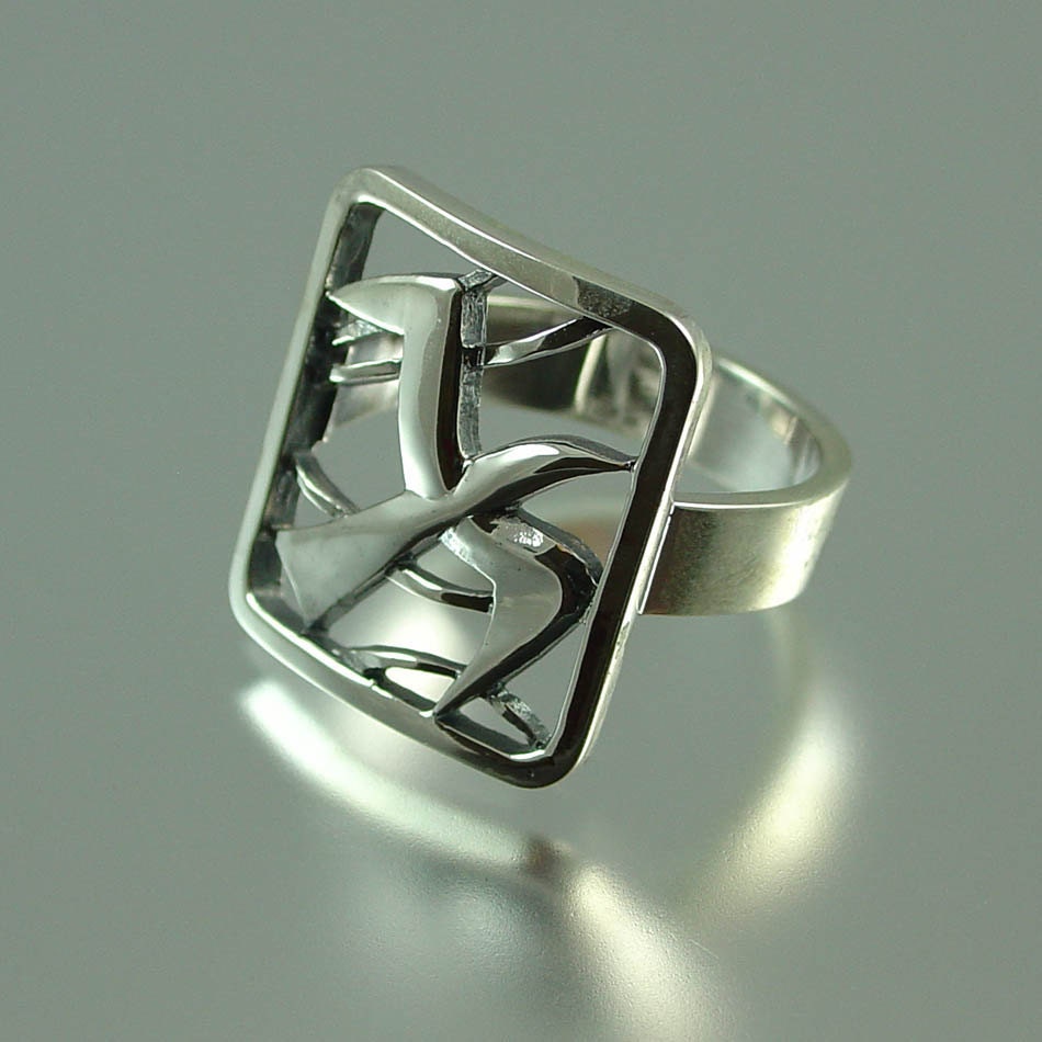 SEAGULL sterling silver ring