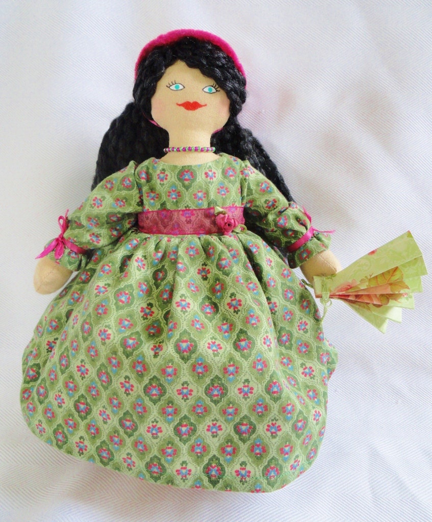 Southern Belle Doll in Green Dress