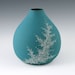 Vase Aqua - SALE Porcelain Pebble Vase in Aqua