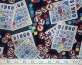 BINGO Game Fabric - Make Your Own Dauber Bag - RARE HTF
