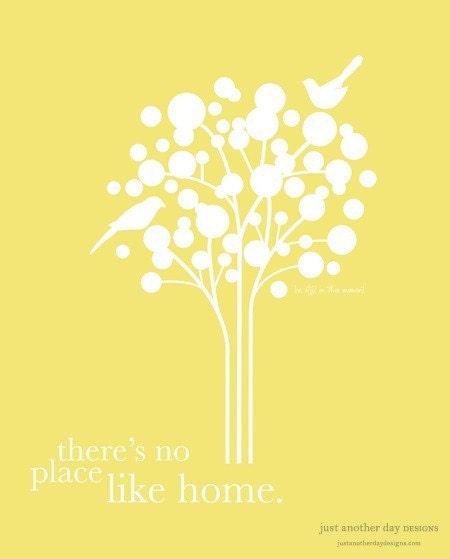 No Place Like Home Bird 8x10 Print