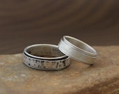 Handmade Spinner Ring in Sterling Silver - Choose Your Finish - Made to Order