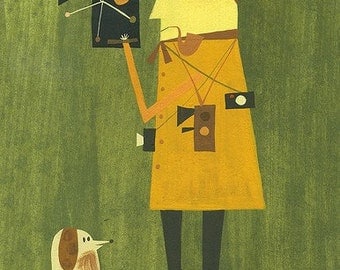 The film maker.  Limited edition 8.5x11 print by Matte Stephens.