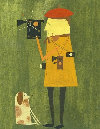 The film maker. Limited edition 8.5x11 print by Matte Stephens.