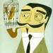Count Abernathy was an avid bird watcher.  Print by Matte Stephens.