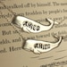 1 French Friends Necklace Oxidized Silver SALE