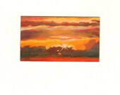 BACK TO SCHOOL- Sunset Fridge or Locker Magnet