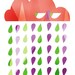 Acid Rain Storm (Weather Illustration), 8X10 Art Print
