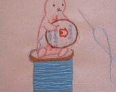 Bunnies Love Embroidery Too - Hand Embroidery PDF Pattern