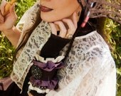 Emily Elaine Antique Ivory Lace Capelet