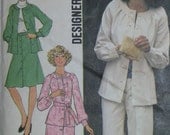 Simplicity 7123, 1970s top, skirt, and pants
