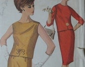 Simplicity 5742, 1960s two piece dress