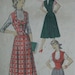 Advance 5739, early 1950s jumper, skirt, and weskit