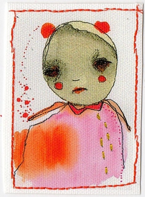 Reproduction ACEO...Stitched....."T23"