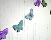 Butterfly Ornament Paper Garland Shabby Chic handmade party whimsical Home decoration-Celebrate any event