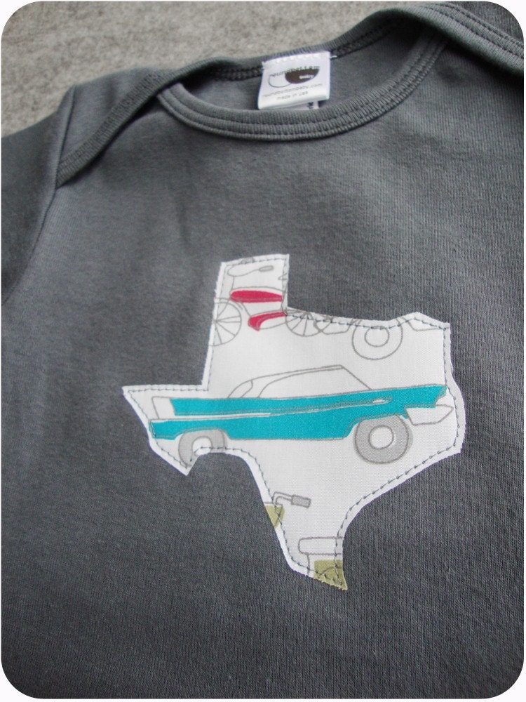 texas asphalt gray infant onesie 6-12m 12-18m toddler 2 and 4