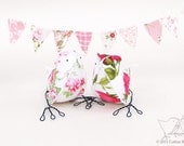 Country Wedding Cake Topper Floral Summer Tea Party Love Birds