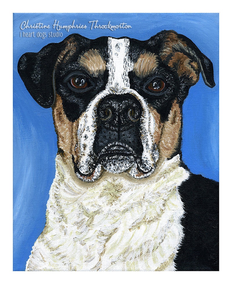 LOOKING for a GOOD HOME: Mixed Breed Original 8x10 oil painting