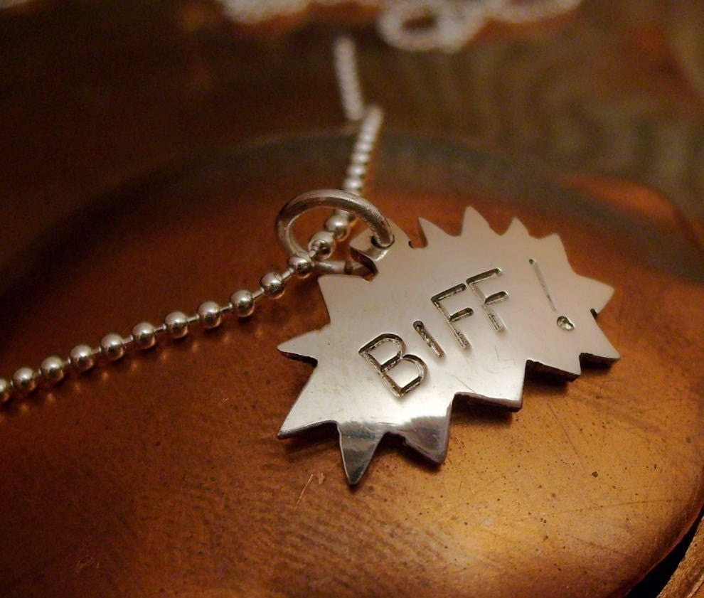 BiFF -- Comic Book Charm Necklace
