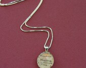 SALE Moscow - Glass and Sterling Map Necklace
