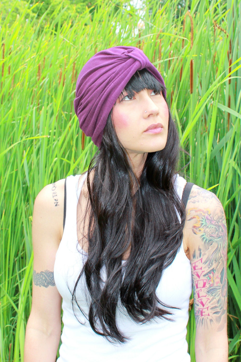 Knit Turban - Purple