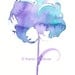 Abstract Watercolor Flower Art Print: Innocence giclee fine art print