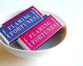 Party favor and hostess gift, funny fart gag gift -- Flaming Fortunes