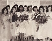 Vintage 8x10 Photo of High School Prom Girls