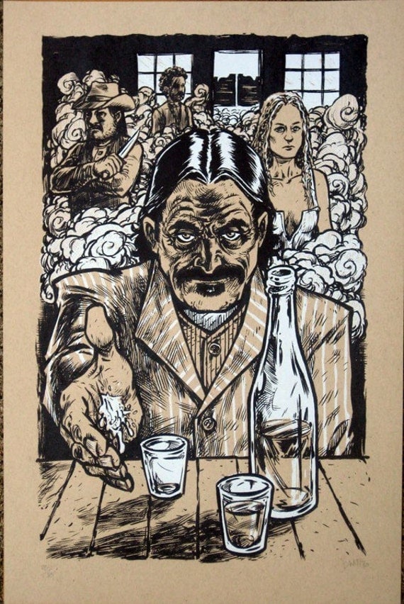 Lets Make a Deal limited edition Deadwood themed screen print
