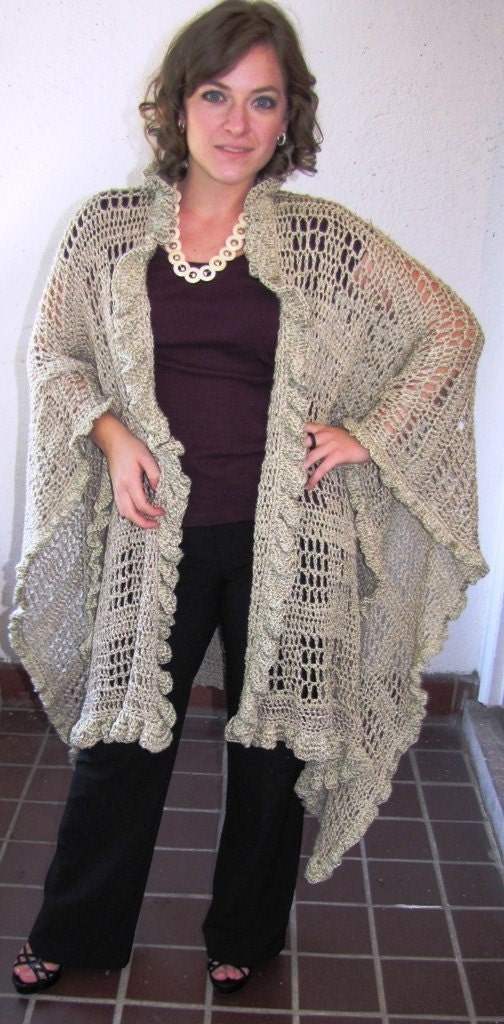 Oversize Poncho/ Rauna, cardigan, shawl, Plus size
