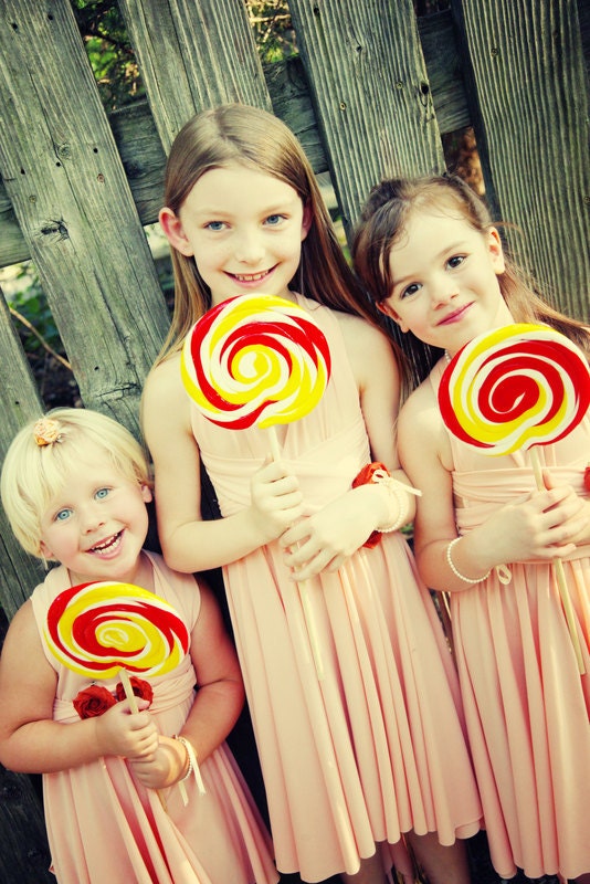 Flower Girl infinity   Jr Bridesmaids    custom made to little girls measurements