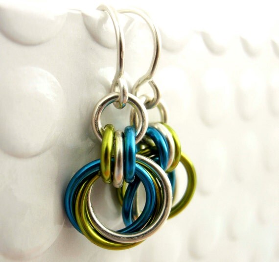 Sterling Silver Little Cuties with YOU Pick Two Colors