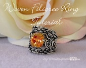 Woven Filigree Rings - Wire Wrapping Instructions - Instant Downloadable PDF File