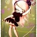 Little Tight Rope Walker-Vintage Circus Girl-Big Eye Art-Pinkytoast Art Print