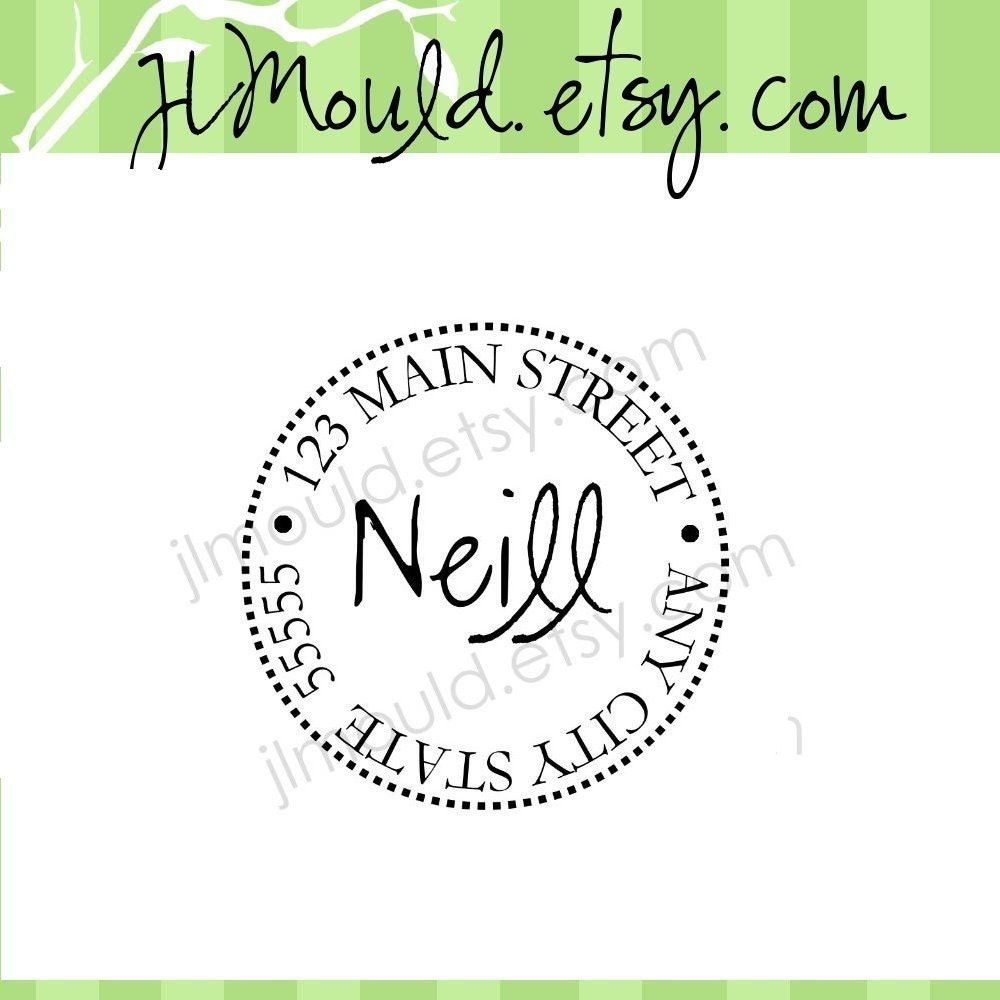 Thank you Wedding Gift Spring Modern Return Address Custom Rubber Stamp 0148 (red rubber wooden block stamp)