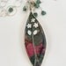 Sterling Silver Necklace White Flowers Tourmaline Green Floral