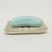 Soap Dish in Cream (white stoneware altered extrusion)