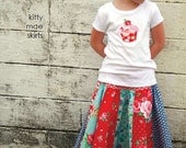 kitty mae skirts pattern with applique designs by marie-madeline studio (M079)